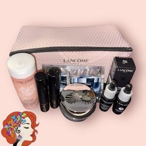 Lancôme Anti Anging Eyes Care and Makeup Set with Pink Bag NWT for women